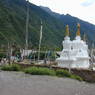 The stupa complex in the village of sMu pa, in Kong po