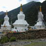 The stupa complex in the village of sMu pa, in Kong po