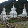 The stupa complex in the village of sMu pa, in Kong po