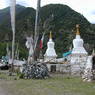 The stupa complex in the village of sMu pa, in Kong po