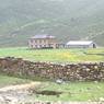 Tibetan-style house in environs around Lhagang town (Tagong)