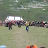 Tibetan competing at game during Lhagang Festival.&nbsp;