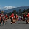 The women dancing in Chhukha Tsechu