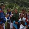 Bropon (lead master) and followers performing Bro  last steps  before closing for first day festivals