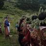 Bropon (lead master) and followers performing Bro  last steps  before closing for first day festivals