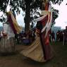 Dance of Gonpo and Gonmo in fully dressed costume