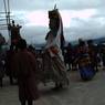 Gonpo Gonmo chham performed in the middle of crowed near the Guru statue