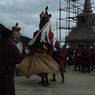 Man making Gonpos costume look good because while dancing something drop down