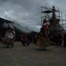 All three dancers facing to the west from Guru statue