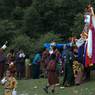 People rushes near to Gonpo Gonmo for receiving blessing