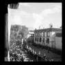 Procession on 14th Dalai Lama's arrival in Lhasa, at Jokhang entrance. Copyright Pitt Rivers Museum, University of Oxford 2001.59.14.45.1