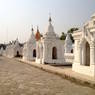 Each of the 729 small stupas holds a&nbsp;marble slab carved with a portion of the Pali Canon.